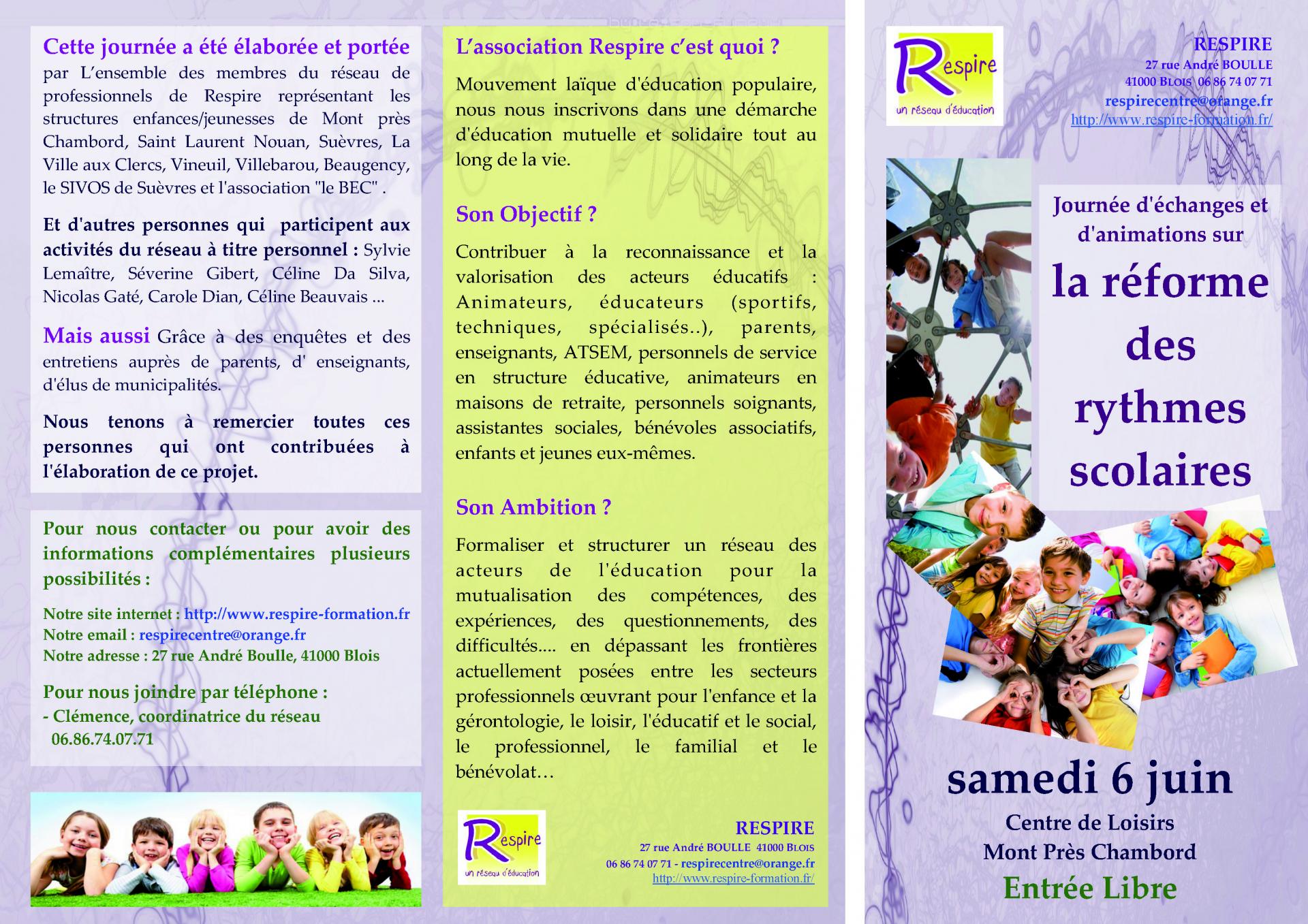 Plaquette jour rythmes page 1