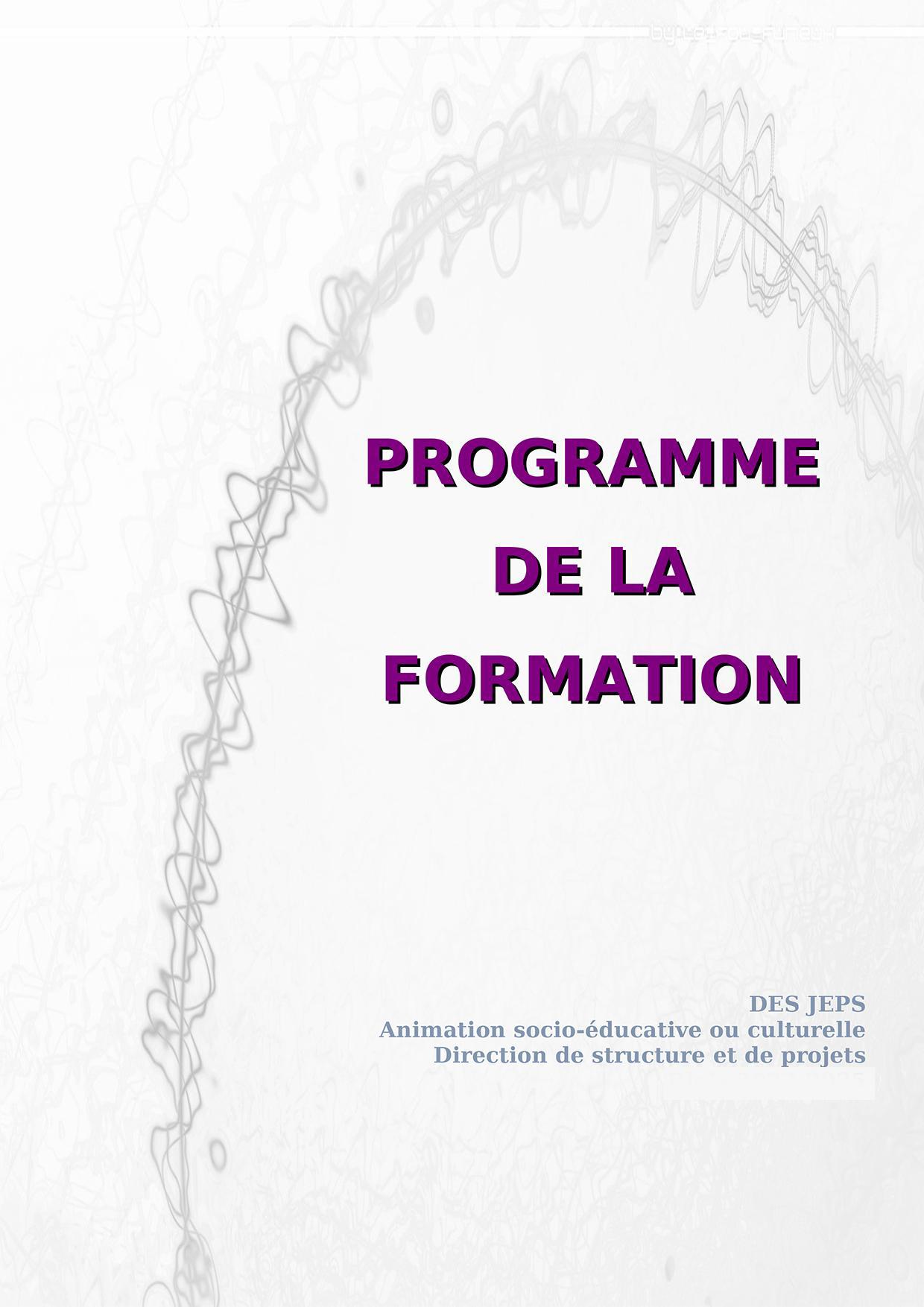 Programme formation DES